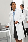 Ladies Long Sleeve White Coat